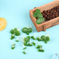 Artificial Floating Duckwees With Leaves for Pond Fish Tank Aquarium Decoration