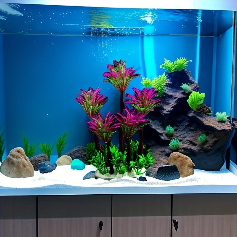 Aquarium Coconut Tree Simulation Aquatic Plants Decoration
