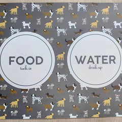 Small Pet Thick Dining Mat Cat Dog Pattern