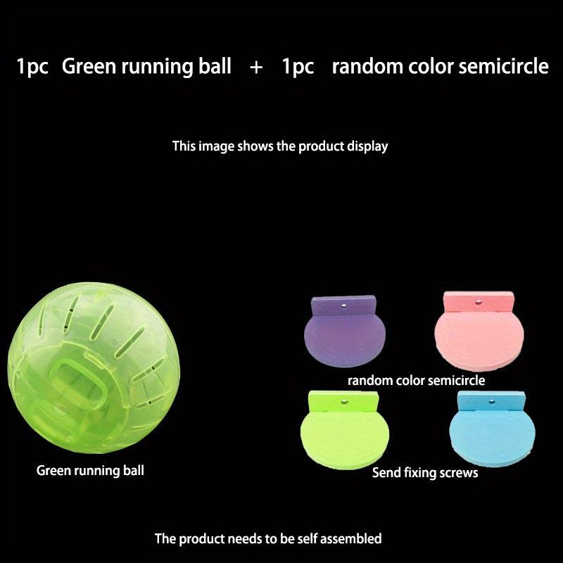 Self Assembling Hamster Toys Set - Mini Running Wheels and Spinning Balls