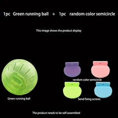 Self Assembling Hamster Toys Set - Mini Running Wheels and Spinning Balls