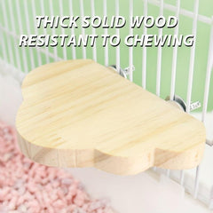 Pet Rat Wood Stand Platform Hamster Toy For Cages