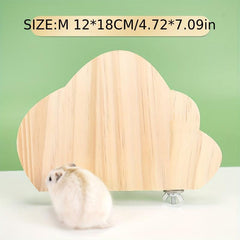 Pet Rat Wood Stand Platform Hamster Toy For Cages
