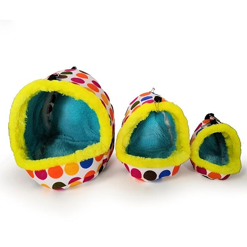 Winter Parrot Bed Hanging Sleeping Bag Cave Hut Soft Warm Parrot Toy Hammock