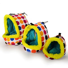 Winter Parrot Bed Hanging Sleeping Bag Cave Hut Soft Warm Parrot Toy Hammock