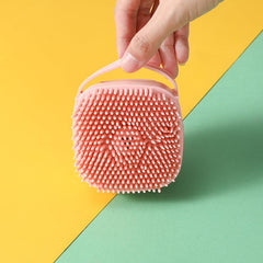 Silicone Pet Bath Brush Massage Comb for Dog Cat Rabbit - Shampoo Dispenser