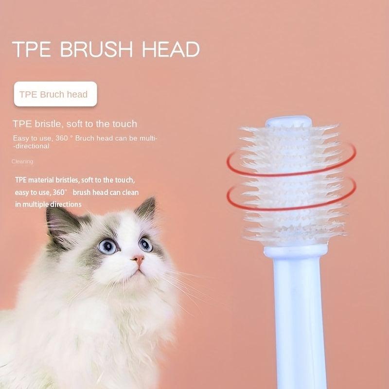 Soft Silicon Pet Toothbrush Dogs Cats 360 Degree Cleaning Oral Health