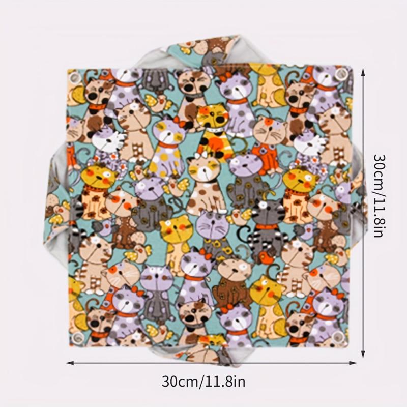 Small Pet Hammock Cartoon Print Hanging Hamster Nest
