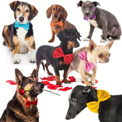 12pcs Adjustable Dog Bow Ties for Stylish Pet Grooming