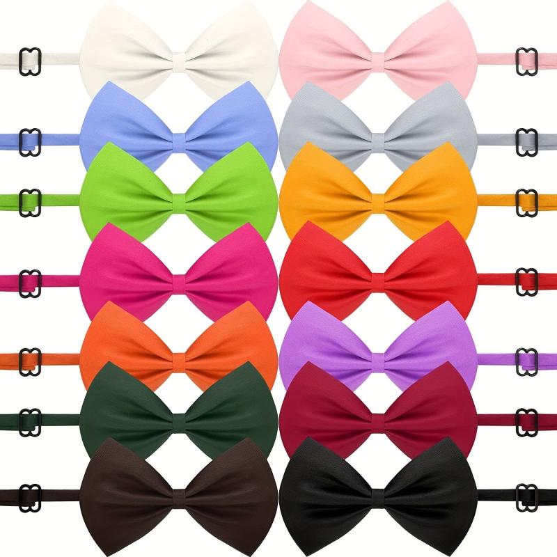 12pcs Adjustable Dog Bow Ties for Stylish Pet Grooming