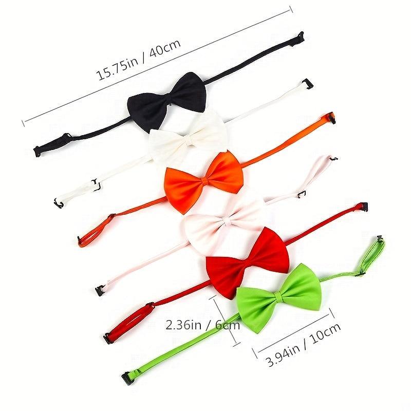 12pcs Adjustable Dog Bow Ties for Stylish Pet Grooming