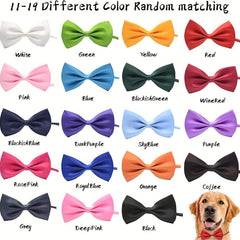 12pcs Adjustable Dog Bow Ties for Stylish Pet Grooming