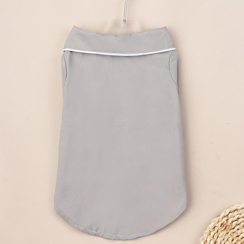 Pet Casual Button Down Pajamas Dog Home Wear Clothes Soft Puppy Shirt