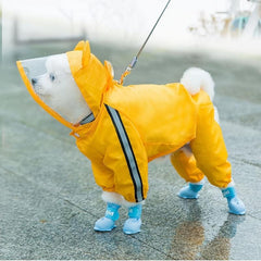 Cartoon Waterproof Pet Raincoat for Small and Medium Dogs