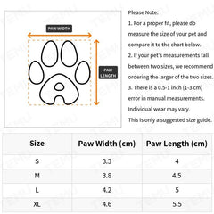 Winter Dog Boots Warm Fleece Dog Shoes Christmas Puppy Snow Booties