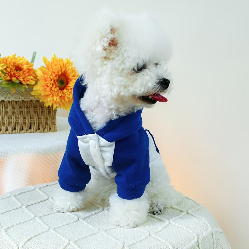 Block Pet Hoodie For Autumn Winter Dog Warm Clothes