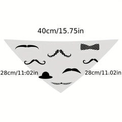 Double Layer Plaid Dog Kerchief Scarf Triangle Bibs Pet Scarf