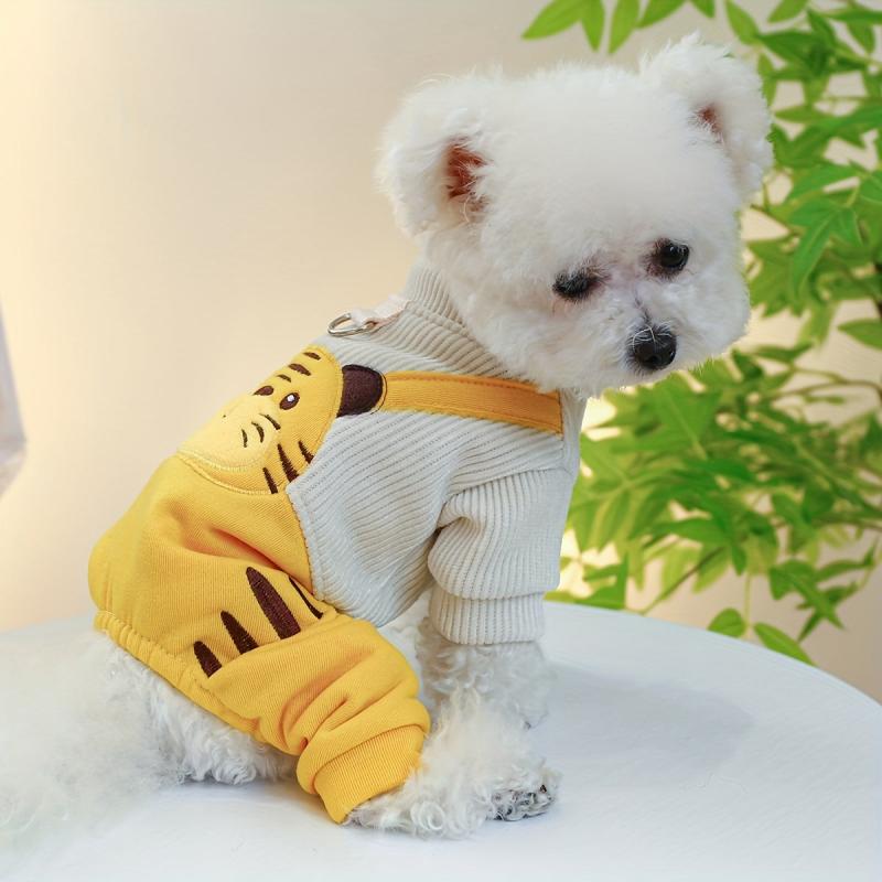 Corduroy Jumpsuit for Small Dogs Puppy Overalls Classic Outfit