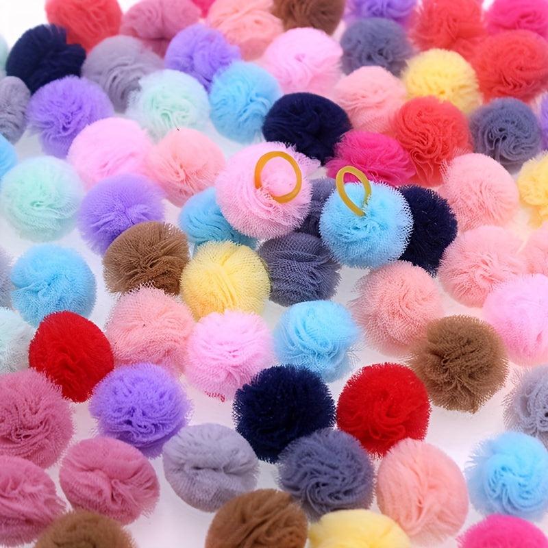 50 Colorful Pet Hair Bows for Dogs - Headwear & Accessories