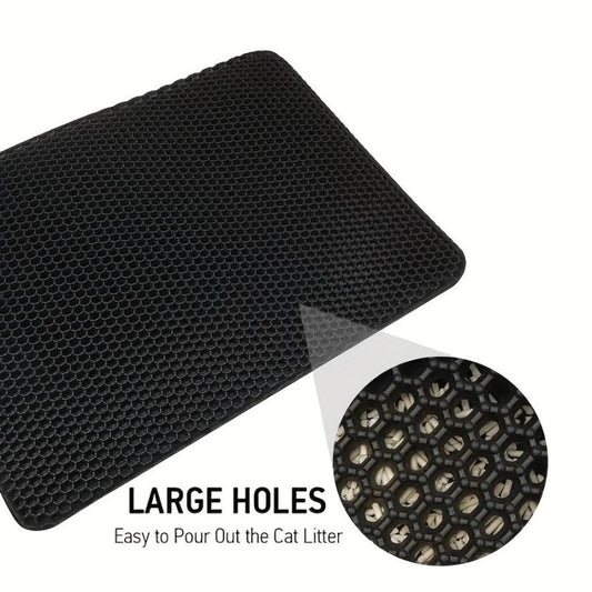 Cat Litter Pad Honeycomb Washable Mat Trapping Toilet Cleaning Supplies
