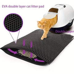 Cat Litter Pad Honeycomb Washable Mat Trapping Toilet Cleaning Supplies