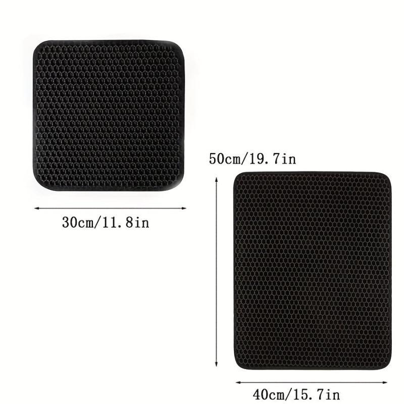 Cat Litter Pad Honeycomb Washable Mat Trapping Toilet Cleaning Supplies