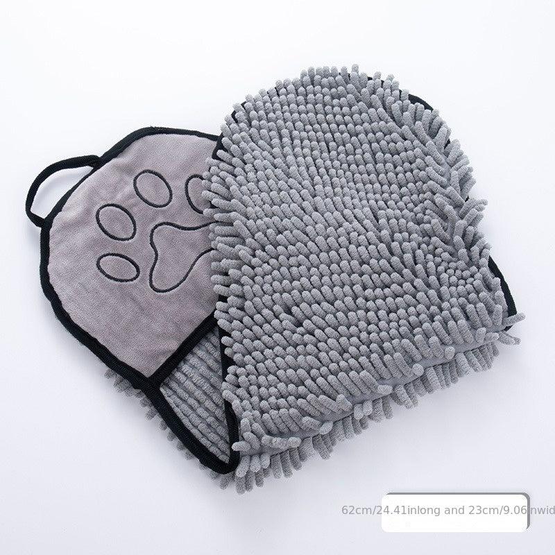 Quick Dry Pet Towel with Pocket for Dog & Cat