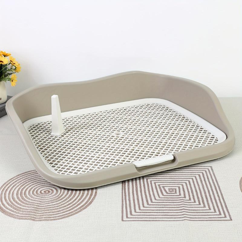 Washable Dog Potty Trainer with Raised Fence and Pee Post