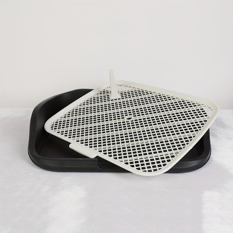 Washable Dog Potty Trainer with Raised Fence and Pee Post