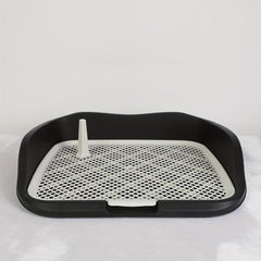 Washable Dog Potty Trainer with Raised Fence and Pee Post