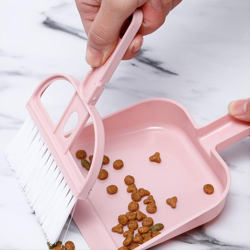 3-Piece Pet Cleaning Set - Broom, Trash Shovel, Scoop