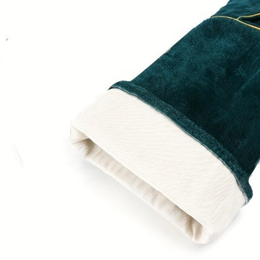 Bite Resistant Leather Dog Training Gloves - Protective Gloves