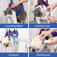 Breathable Pet Grooming Harness with Nail Clippers for Dogs