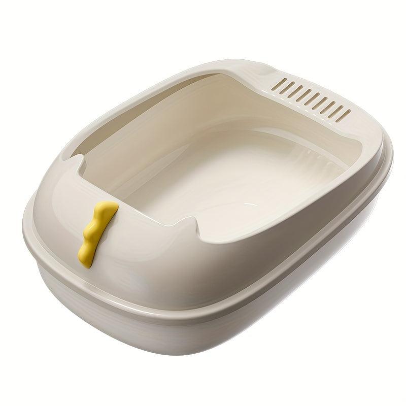 Dinosaur Cat Litter Box Semi Enclosed Anti-Splashing Basin with Odor Eliminator