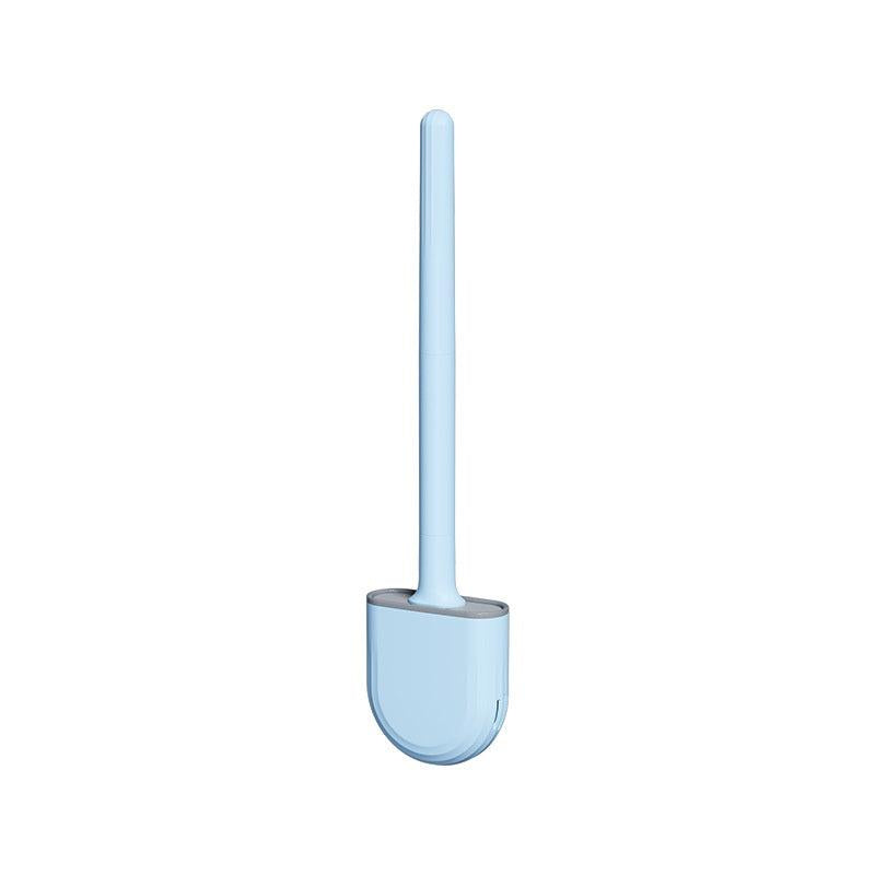 Leak Proof Silicone Toilet Brush with Quick Drying Holder