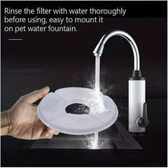 12 Pack Cat Water Fountain Replacement Filters with Activated Charcoal & Resin