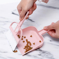 Mini Dustpan And Broom Set For Small Pets