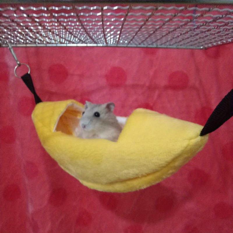 Hamster Plush Banana Hammock Hanging Bed