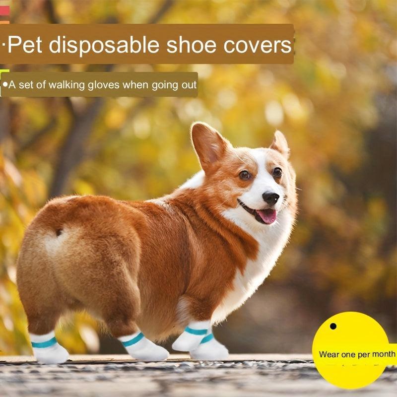 Disposable Pet Dog Paw Cover Shoes 20pcs Per Bag Waterproof Dog Boots