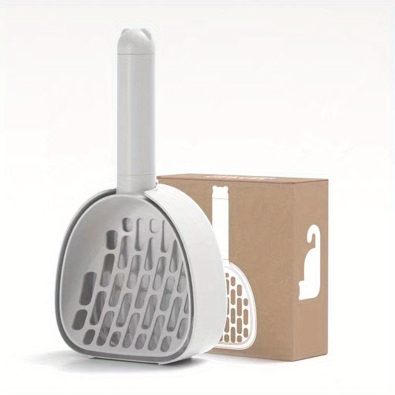 Pet Litter Scooper with Integrated Handle for Cat and Dog Cleaning