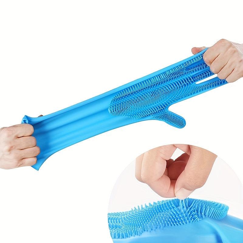 Pet Grooming Gloves Silicone Bathing Brush for Dogs and Cats
