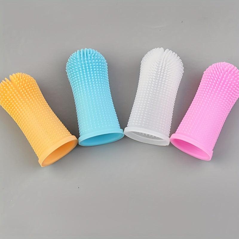Silicone Fingertip Toothbrush for Dogs and Cats - Easy and Effective Dental Care