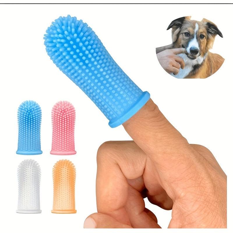 Silicone Fingertip Toothbrush for Dogs and Cats - Easy and Effective Dental Care
