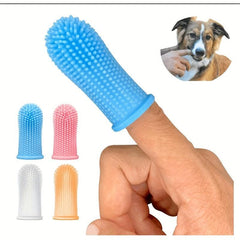 Silicone Fingertip Toothbrush for Dogs and Cats - Easy and Effective Dental Care
