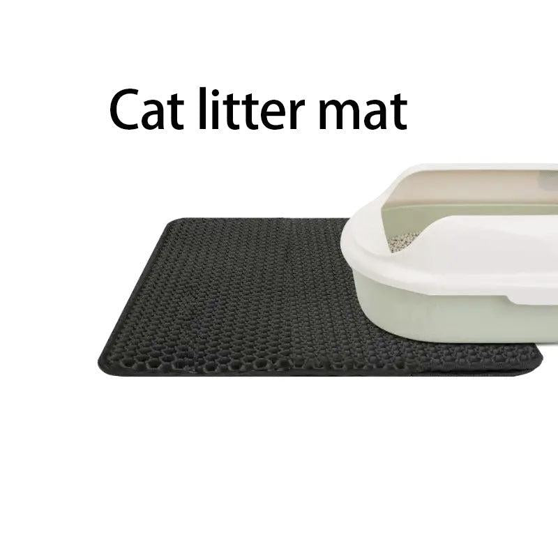 2-Layer Cat Litter Mat Waterproof Leak Proof Indoor Toilet Mat