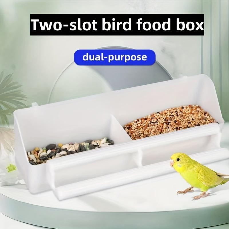Double Dish Pet Bird Water Feeder