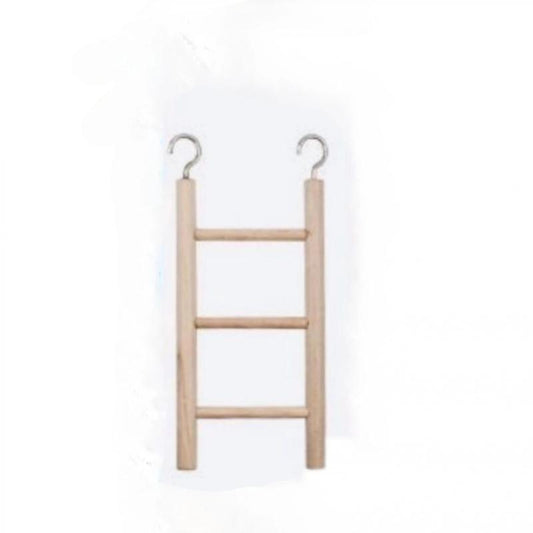 Wooden Parrot Toy Stand with Hamster Ladder