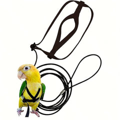 Adjustable Pet Parrot Leash & Harness - Bird Harness For Flying - Traction Rope