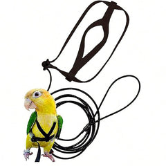 Adjustable Pet Parrot Leash & Harness - Bird Harness For Flying - Traction Rope