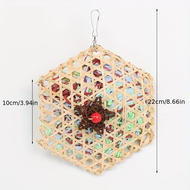 Parrot Natural Grass Woven Toys For Budgerigar